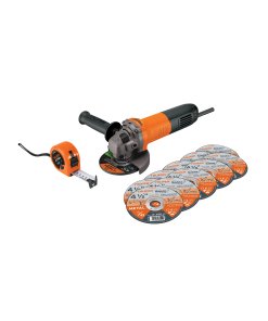 Combo TRUPER PRO Esmeriladora 4-1/2" - 700W + DISCOS Y FLEXÓMETRO - Potencia Profesional - Kit Completo - Alta Versatilidad - Clave 101526