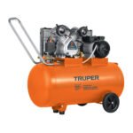 Compresor lubricado, de banda, 120L,4HP, hor, 220V, TRUPER