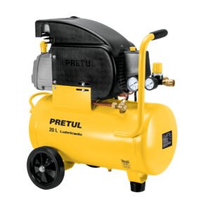 Compresor lubricado, 20L, 2-1/2HP, horizontal, 127V, PRETUL