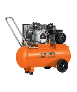 Compresor TRUPER BandaPro 60L - 4HP HORIZONTAL DE BANDA 127V - Alta Eficiencia - Potencia Superior - Rendimiento Profesional - Clave 19005