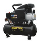 Compresor de aire eléctrico lubricado 10 Lt 1.5 HP 127 V Surtek COMP410