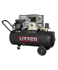 Compresor de aire eléctrico lubricado 100 Lt, 2.5 HP, 127 V Urrea COMP8100