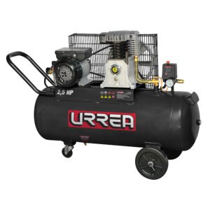 Compresor de aire eléctrico lubricado 100 Lt, 2.5 HP, 127 V Urrea COMP8100