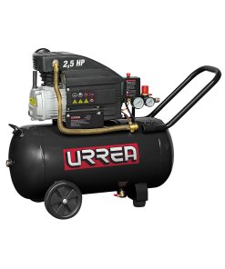 Compresor de aire eléctrico lubricado 50 Lt, 2.5 HP, 127 V Urrea COMP850