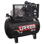 Compresor de aire eléctrico de banda 300 Lt, 5 HP, 220 V - 440 V Urrea COMP9503