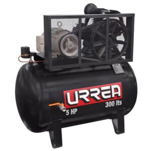 Compresor de aire eléctrico de banda 300 Lt, 5 HP, 220 V - 440 V Urrea COMP9503