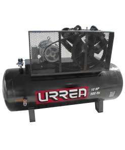 Compresor de aire eléctrico de banda 500 Lt, 10 HP, 220 V - 440 V Urrea COMP9510