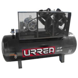 Compresor de aire eléctrico de banda 500 Lt, 10 HP, 220 V - 440 V Urrea COMP9510