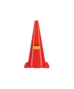 Cono de precaución de 70 cm de PVC, diseño duradero para uso en áreas de tráfico, Pretul clave 28253