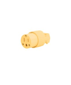 Contacto industrial Volteck plástico aterrizado 2 polos+tierra - Tecnología de alimentación aislante para ambientes corrosivos que previene conductividad accidental en superficies metálicas (Clave 46117)