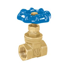 Válvula de Compuerta de Latón Roscable de 1/2', Alta Resistencia para Conexiones Fuertes, Marca Foset, Clave 49017