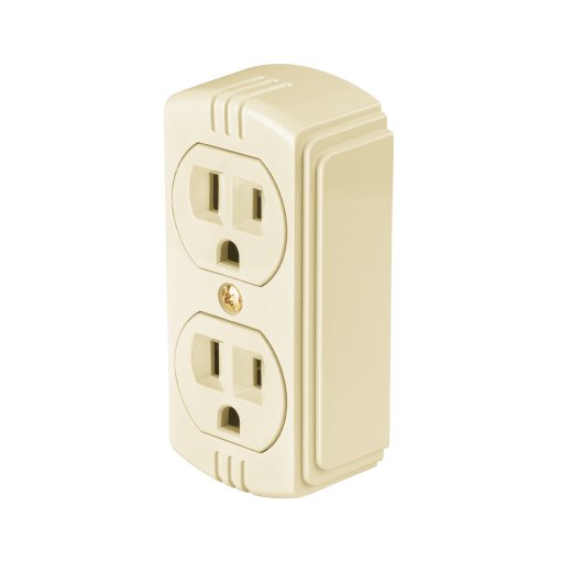 Contacto Dúplex Volteck Basic Sobreponer 2P+T Granel - Solución Económica para Proyectos Multiples que Reduce Costos (Clave 29071)