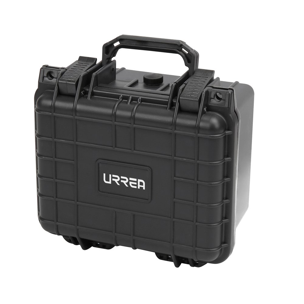 Caja portaherramientas plástica de seguridad impermeable 16" x 12" x 6" Urrea CPI16