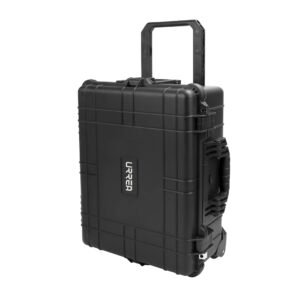Caja portaherramientas plástica de seguridad impermeable 24" x 19" x 9" con ruedas Urrea CPI24R