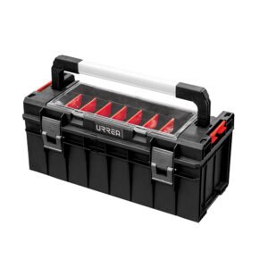Caja portaherramientas plástica modular con organizador 21"x 10" x 9" Urrea CPO21