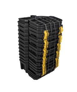 Caja portaherramientas plástica con broches plásticos y charola 19" x 10.5" x 10", 15 pz Surtek CPS19T1