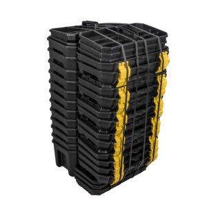 Caja portaherramientas plástica con broches plásticos y charola 19" x 10.5" x 10", 15 pz Surtek CPS19T1