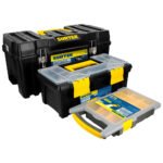 Juego de cajas portaherramientas plásticas, 3 piezas Surtek CPS3C