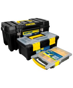 Juego de cajas portaherramientas plásticas, 3 piezas Surtek CPS3C
