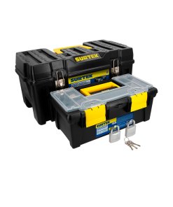 Juego de cajas portaherramientas plásticas, 4 piezas Surtek CPS4C