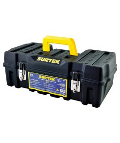 Caja portaherramientas plástica con broches metálicos 21" x 11" x 7" compacta Surtek CPSC20