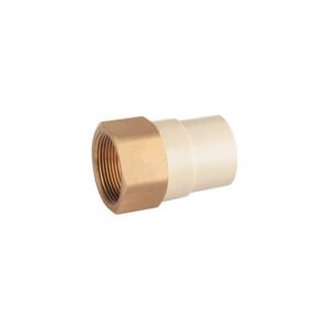Adaptador hembra de CPVC 1-1/2'con inserto y tuerca de latón