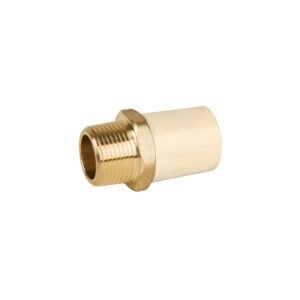 Adaptador macho de CPVC 3/4' con inserto y tuerca de latón