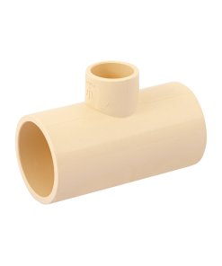 Tee Reducida Central de CPVC 1' x 1' x 1/2', Alta Resistencia y Funcionalidad para Conexiones Eficientes, Marca Foset, Clave 45074