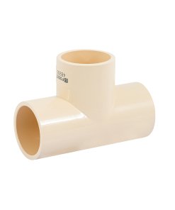Tee Sencilla de CPVC de 1-1/2', Alta Durabilidad para Conexiones de Agua, Resistente a Altas Temperaturas, Clave 48936, FOSET
