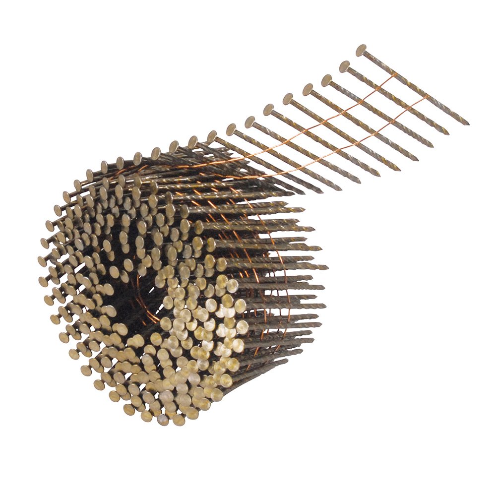 Clavos en rollo de 300 para clavadora neumática calibre 12 largo 2" Surtek CR200
