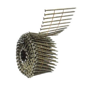 Clavos en rollo de 300 para clavadora neumática calibre 12 largo 2-1/2" Surtek CR250