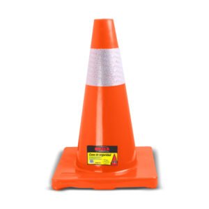 Cono de seguridad (45 cms, con reflejante) MIKELS CS-45R