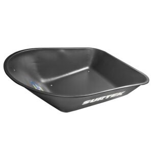 Concha para carretilla herraje tipo americano 5.5 Ft3, negra Surtek CS55