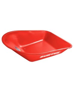 Concha para carretilla herraje tipo americano 6 Ft3, roja Surtek CS60