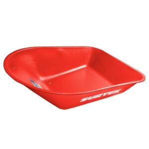 Concha para carretilla herraje tipo americano 6 Ft3, roja Surtek CS60