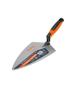 Cuchara para Albañil TRUPER 10" Forjada Tipo Filadelfia Comfort - Mango Ergronómico Antifatiga con Empuñadura Suave (Clave 11232)