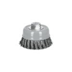 Carda copa 4' alambre trenzado grueso, Multi-rosca, TRUPER