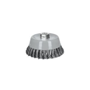 Carda copa 5' alambre trenzado fino, Multi-rosca, TRUPER