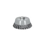 Carda copa 5' alambre trenzado grueso, Multi-rosca, TRUPER