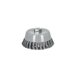 Carda copa 5' alambre trenzado grueso, Multi-rosca, TRUPER