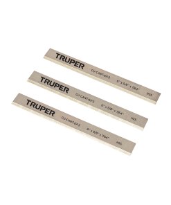 Juego de 3 Cuchillas TRUPER para Canteadora CANT-6X - Afilado profesional para carpintería fina (Clave 102160)