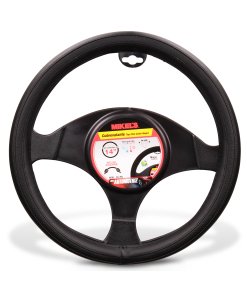 Cubre volante tipo piel, color negro MIKELS CU-PN