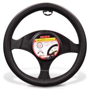 Cubre volante tipo piel, color negro MIKELS CU-PN