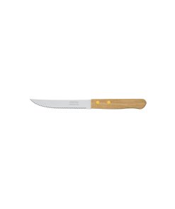 Cuchillo con Sierra para Asado 5' Mango de Madera, Perfecto para Cortes de Carne, Clave 23083, Pretul