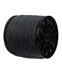 Kilo de Cuerda Negra de Polipropileno 4mm, Carrete de 20kg, Resistente y Duradero, Ideal para Proyectos de Construcción, Clave 40762, Fiero