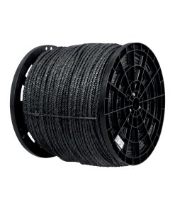 Kilo de Cuerda Negra de Polipropileno 8mm, Carrete de 20kg, Resistente y Duradero, Ideal para Proyectos de Construcción, Clave 40764, Fiero
