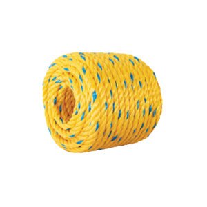 Metro de cuerda amarilla de polipropileno 10 mm, rollo 22m