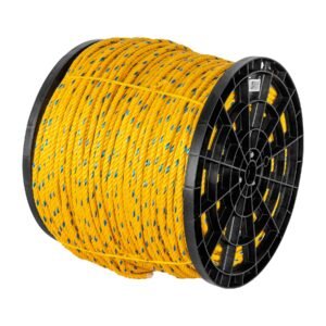 Kilo de cuerda amarilla de polipropileno 10mm, carrete 20kg
