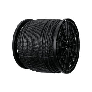 Kilo de cuerda negra de polipropileno 10 mm, carrete 20kg