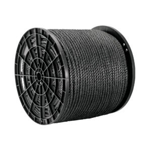 Kilo de cuerda negra de polipropileno 13 mm, carrete 30kg